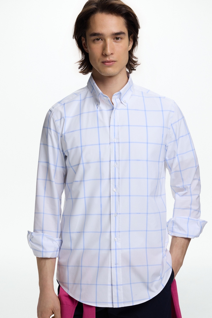 CH Windowpane Check Poplin Shirt