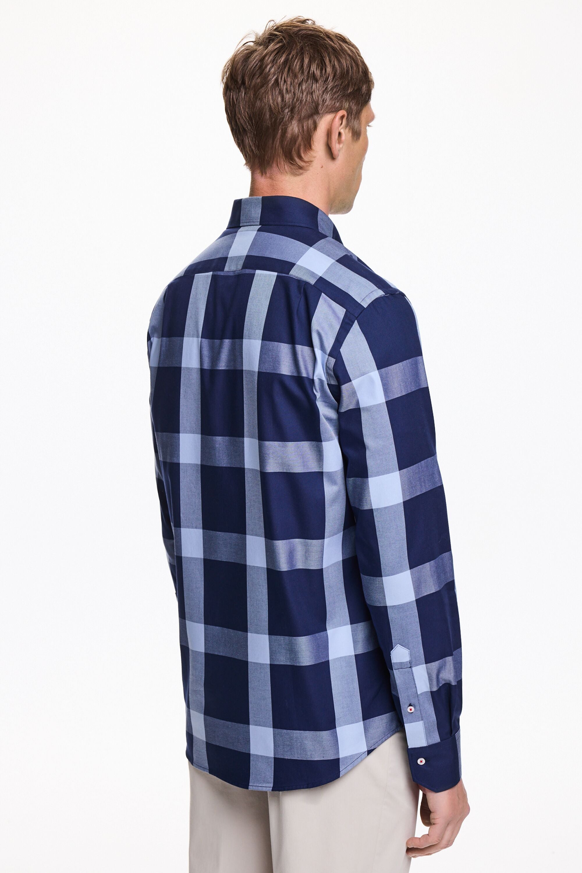 新しい季節 Checkered Herrera Carolina CH - blue navy/sky shirt twill トップス