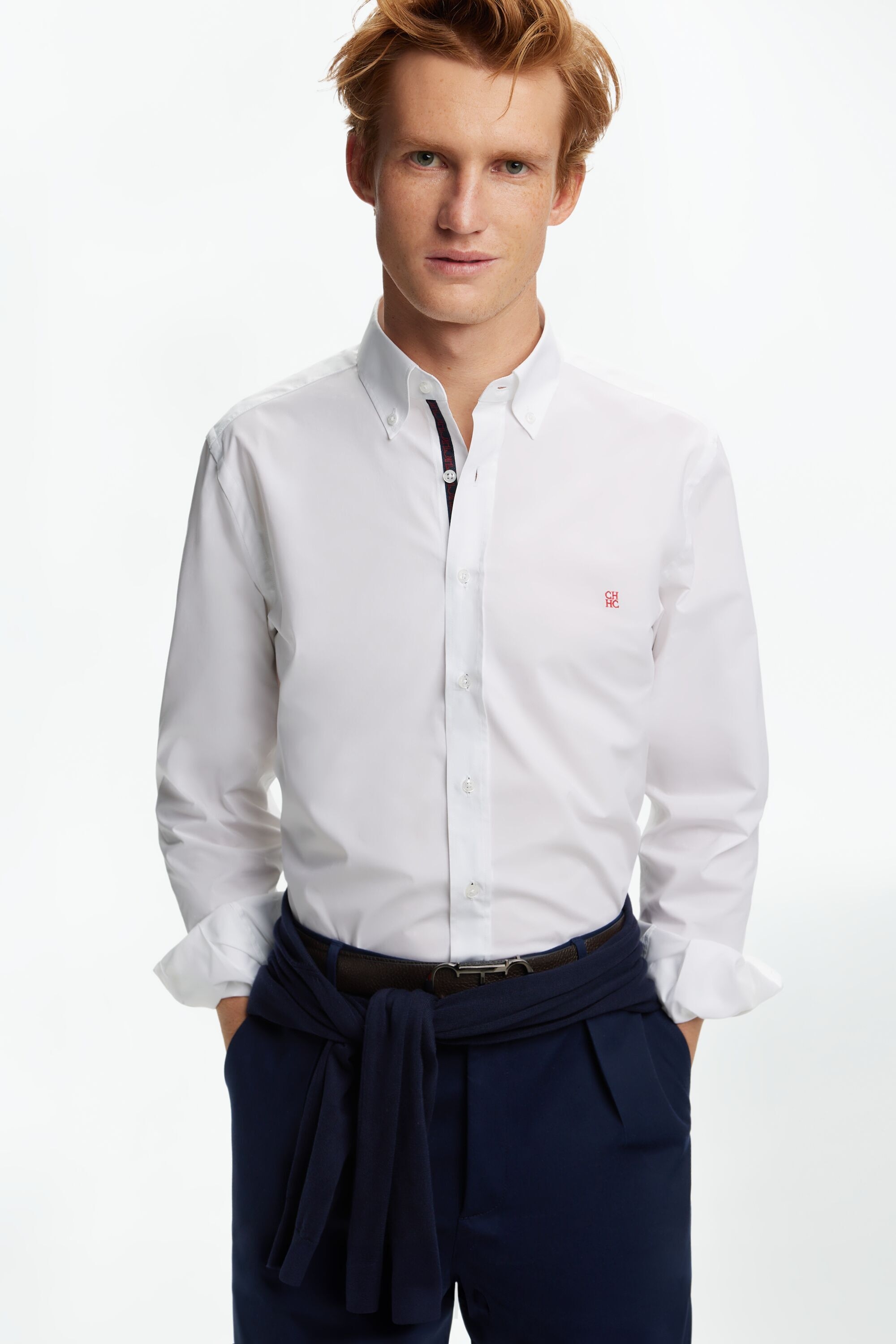 Camisa de Popelín con Grosgrain