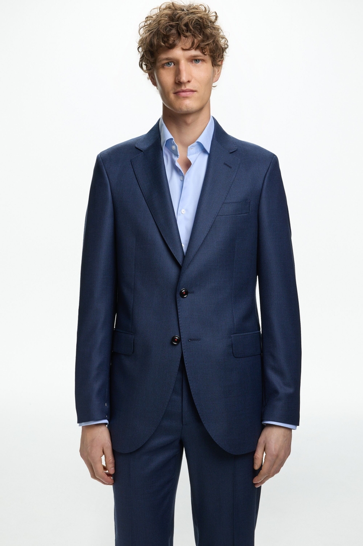 Wool Bird's Eye Weave Classic Fit Suit Jacket