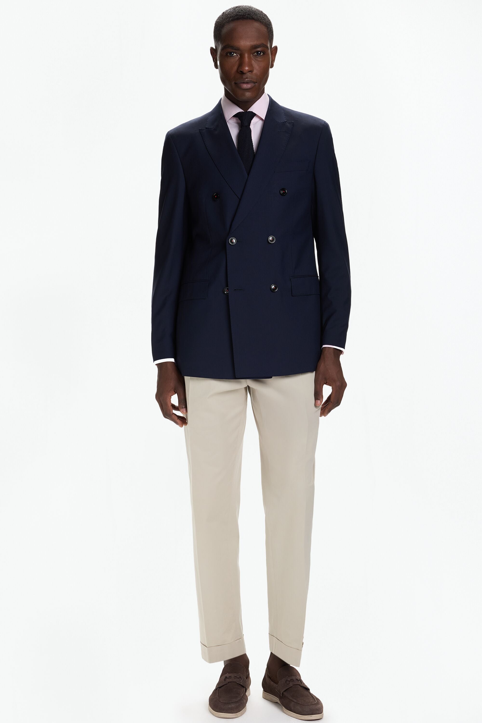 Tropical Wool Double-Breasted Classic Fit Suit Jacket navy Tropical Wool Double-Breasted Classic Fit Suit Jacket navy