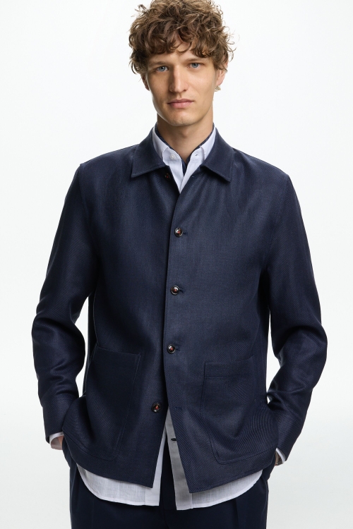 SOBRECAMISA DE ESTRUCTURA DE LINO