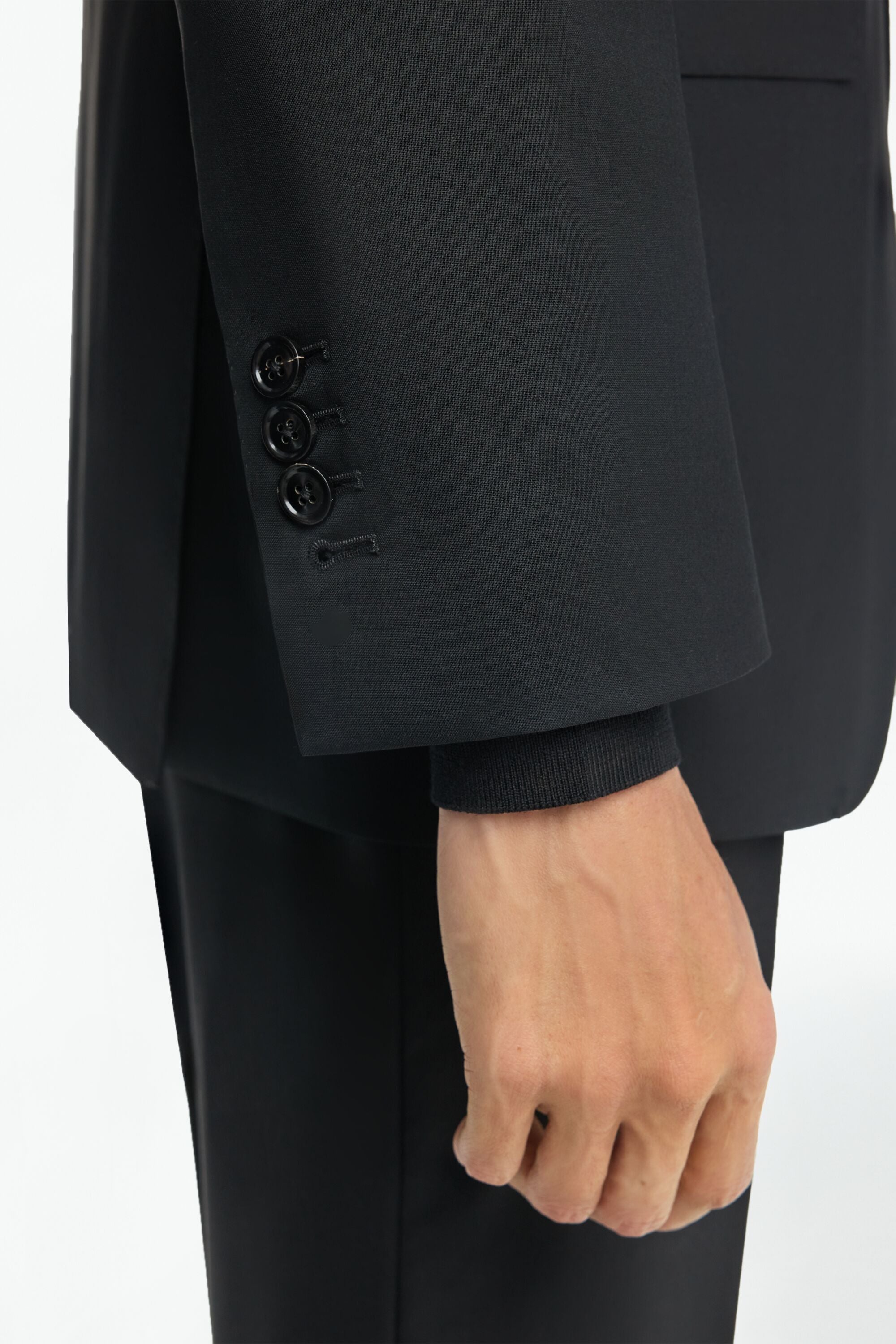 Tropical Wool Classic Fit Suit Jacket black - CH Carolina
