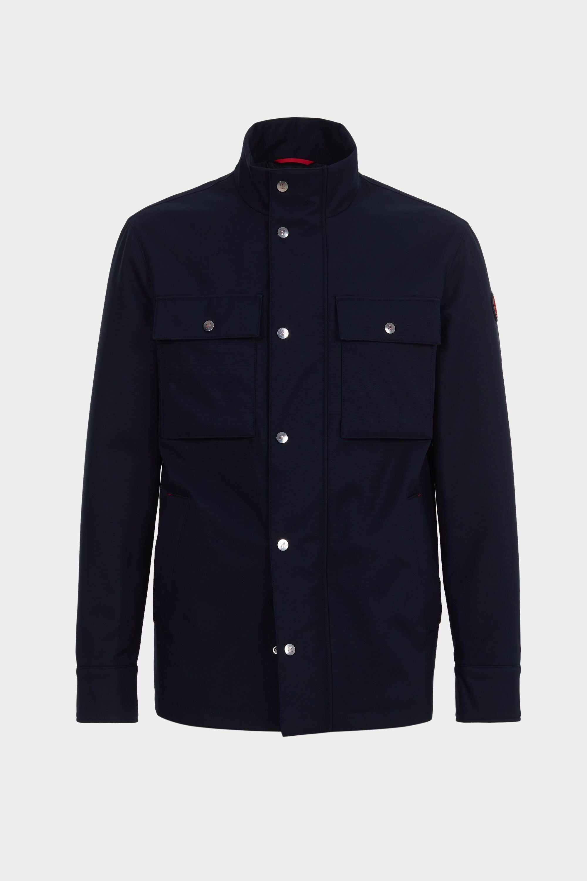 Quilted Textured Nylon Coat ink blue - CH Carolina Herrera