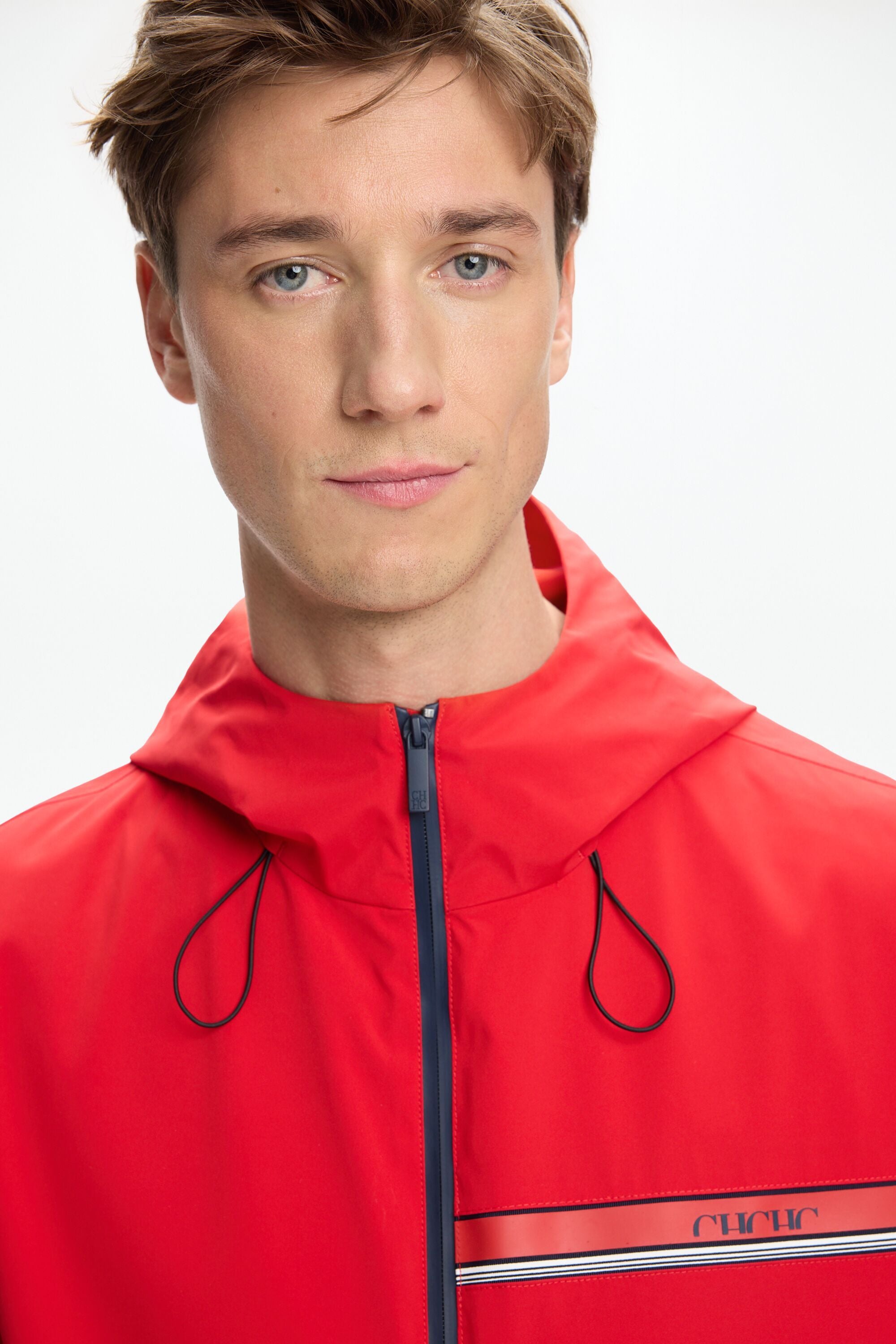 Waterproof Hooded Technical Jacket red - CH Carolina Herrera Waterproof Hooded Technical Jacket red - CH Carolina Herrera