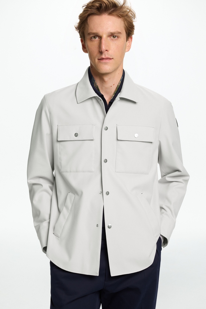 Textured Technical Nylon Overshirt