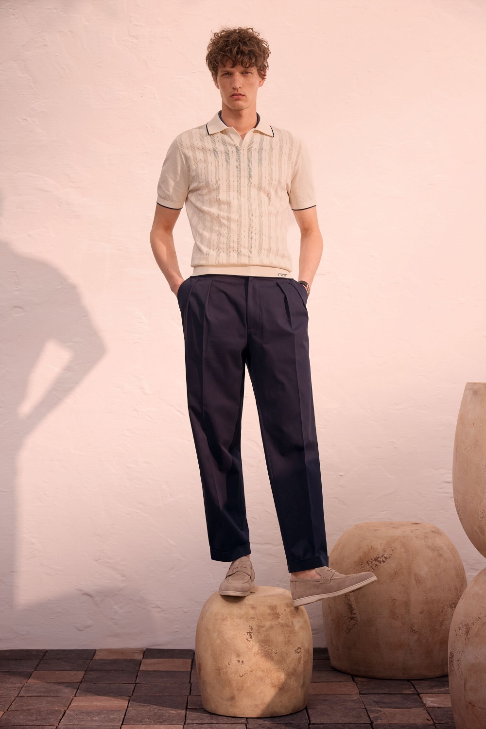 COTTON MICRO TWILL REGULAR FIT CHINOS