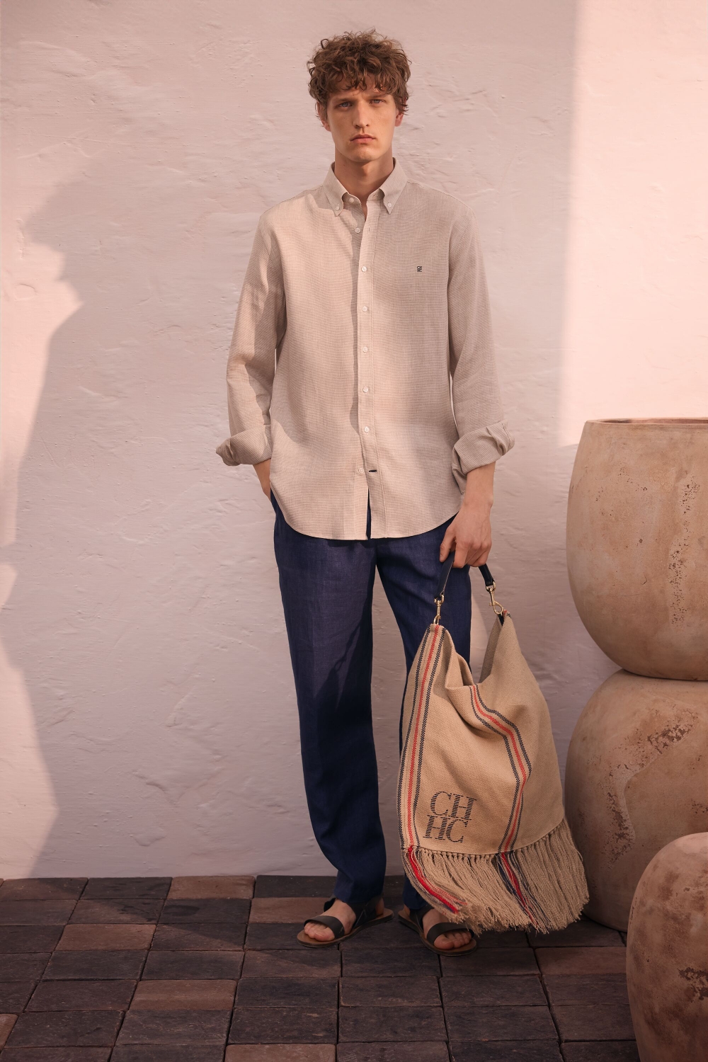 COTTON MICRO TWILL REGULAR FIT CHINOS