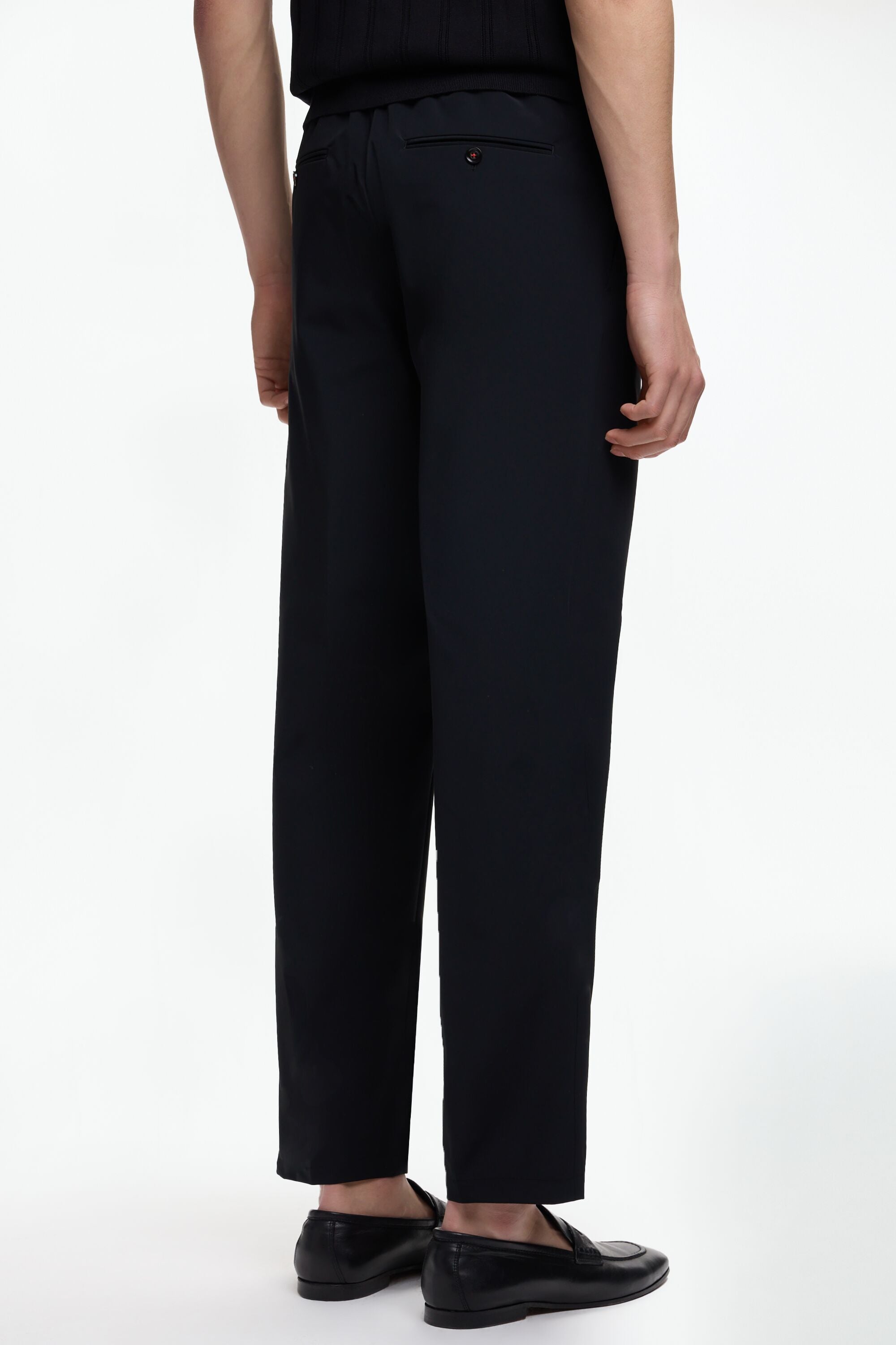 Technical Nylon Relaxed Fit Suit Pants black - CH Carolina
