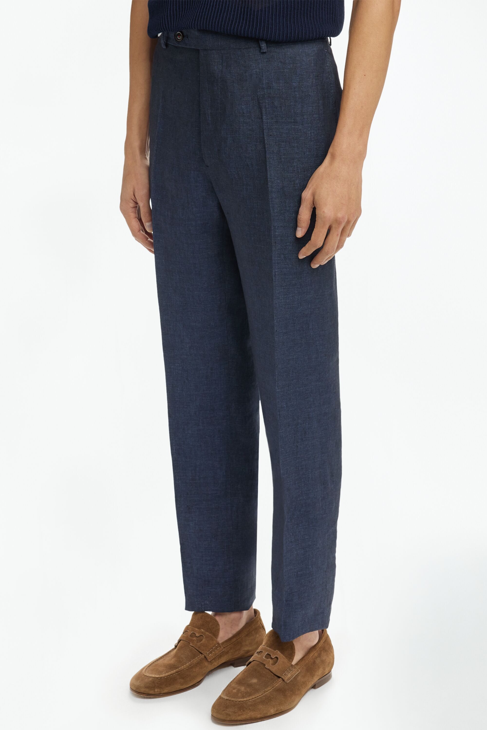Linen Classic Fit Suit Pants