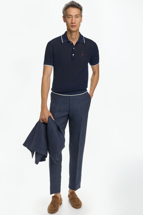 LINEN CLASSIC FIT SUIT PANTS