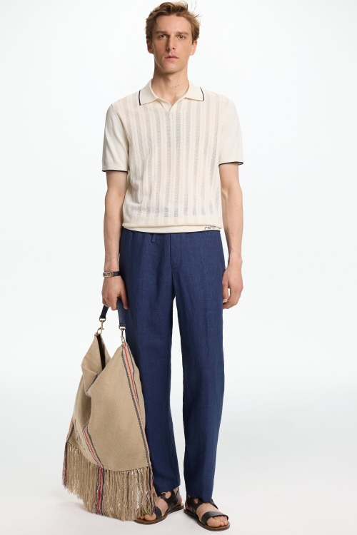 LINEN RELAXED FIT PANTS