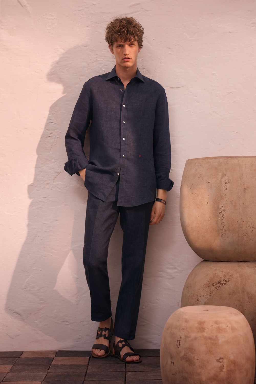 LINEN RELAXED FIT PANTS