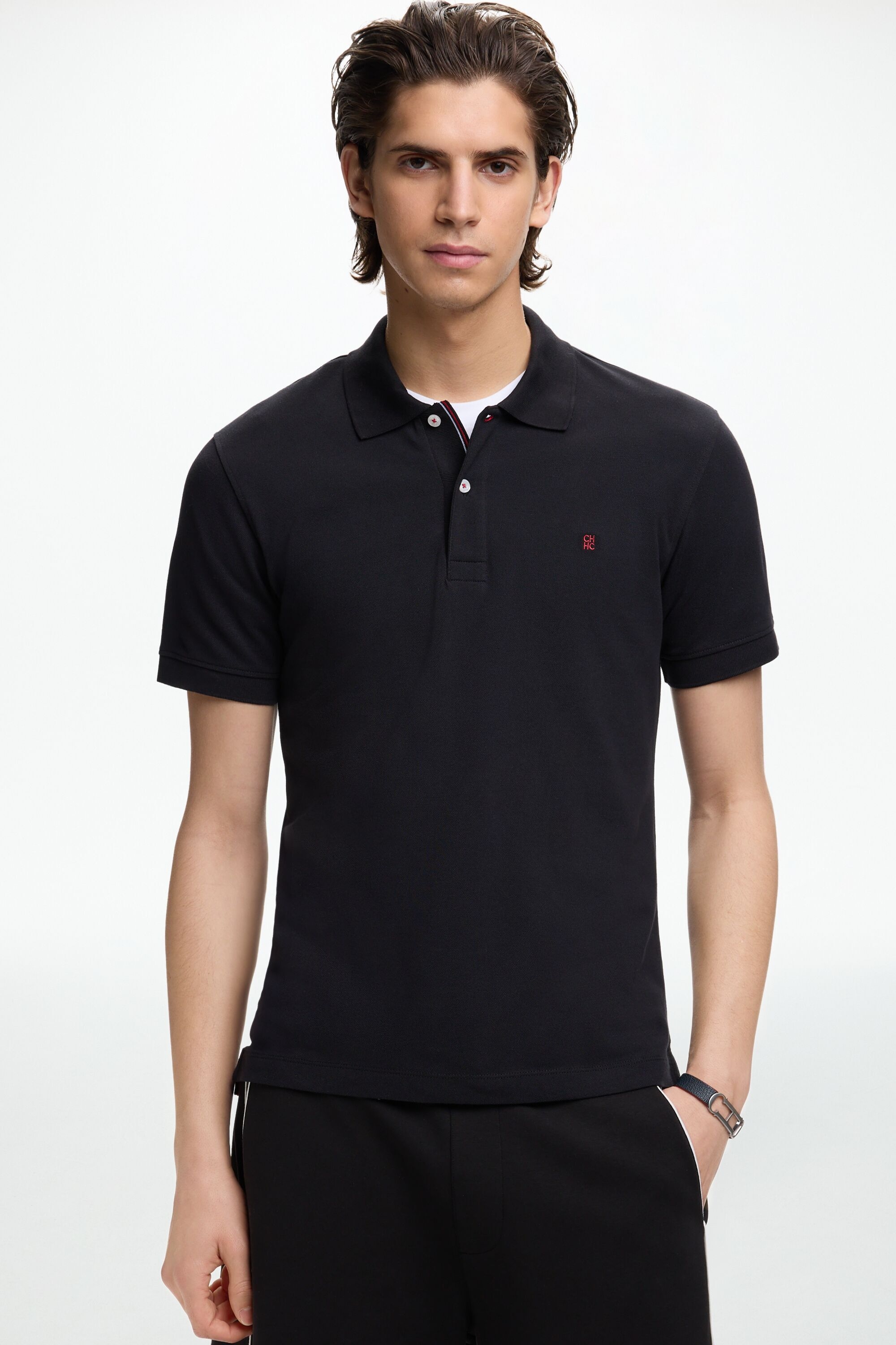 Stretch Piqué Slim Fit Polo Shirt