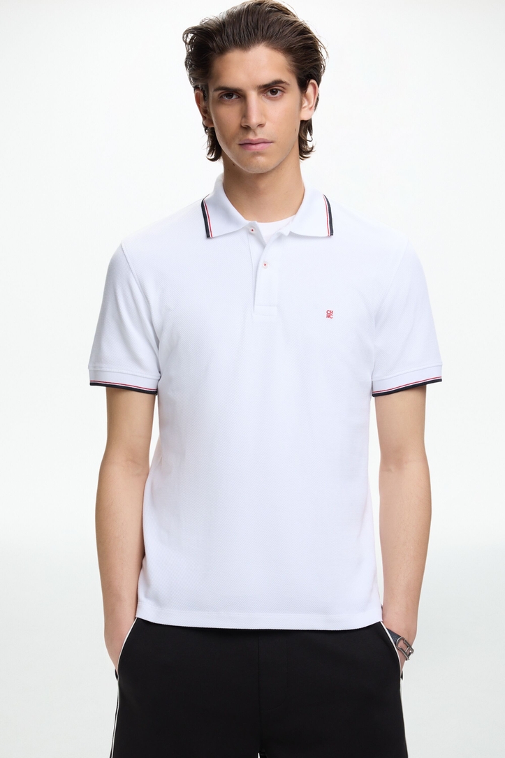 Polo de Jersey con Estructura