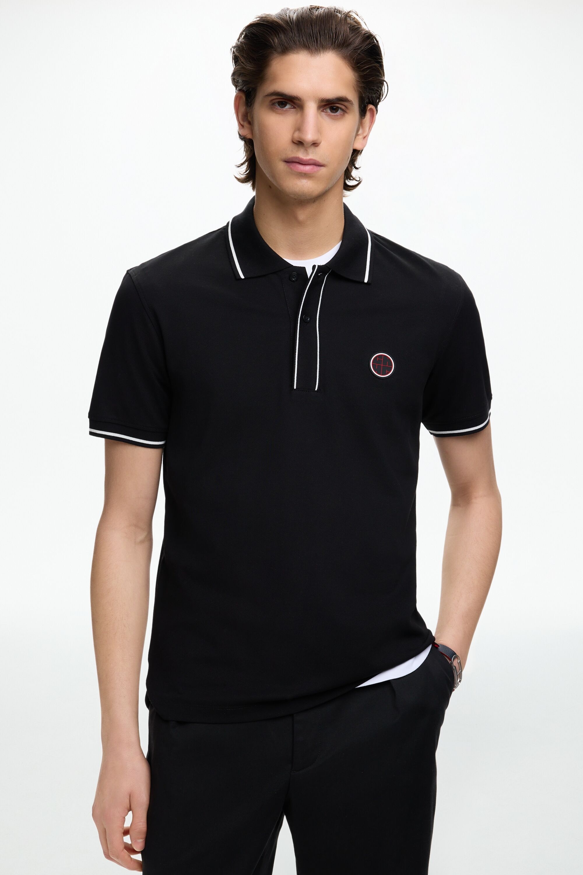 Stretch Piqué Polo Shirt