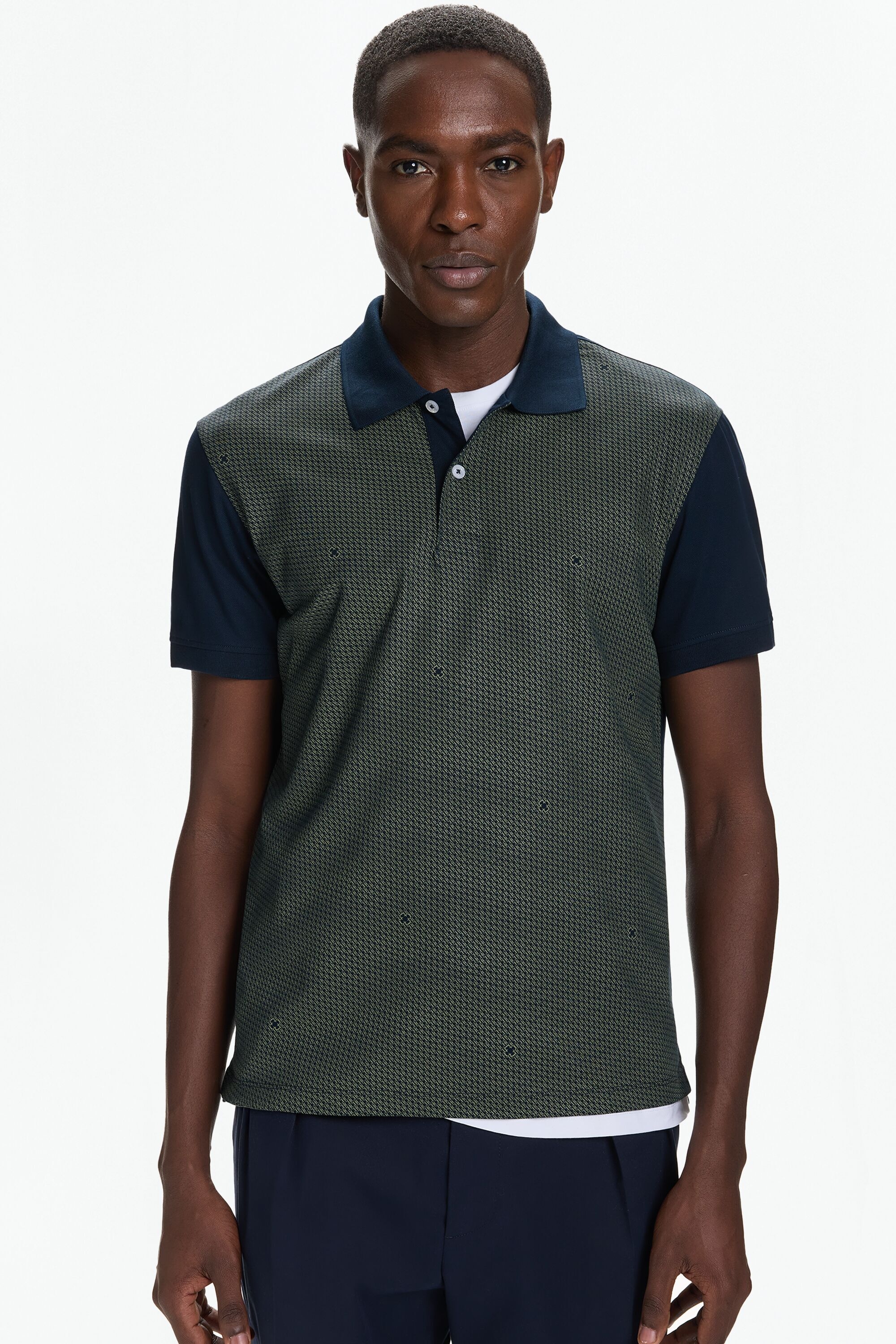 Polo de Piqué Estampado CH Rosetta Insignia