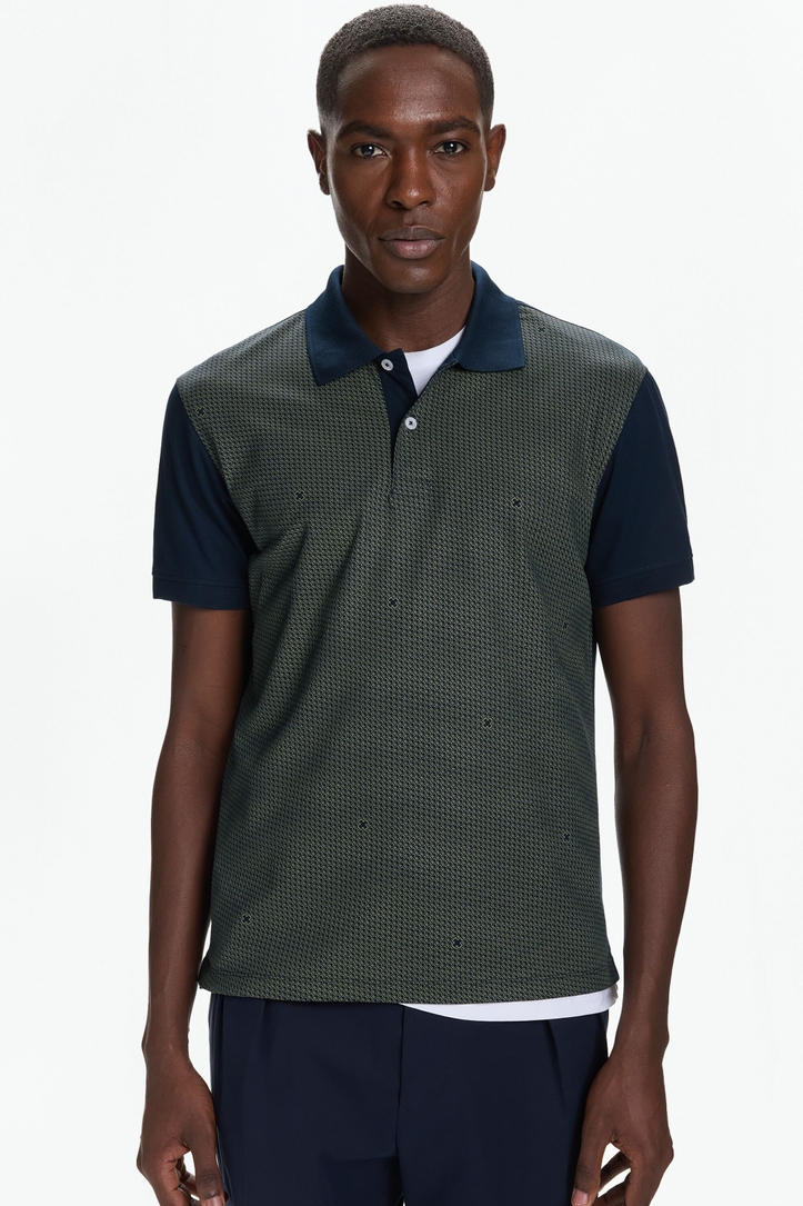 Polo de Piqué Estampado CH Rosetta Insignia