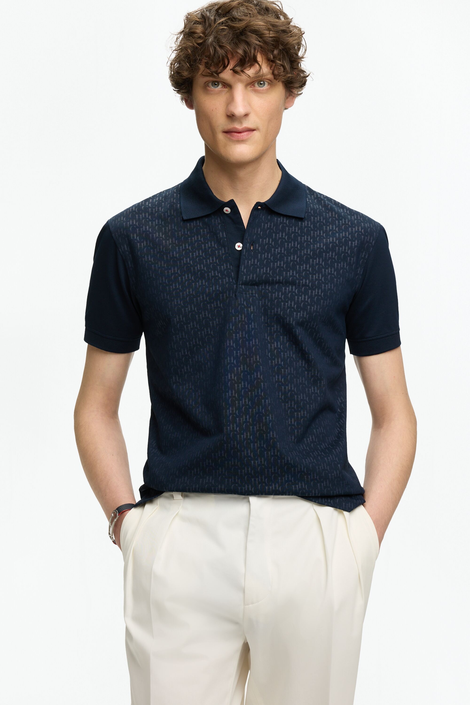 CH Print Piqué Polo Shirt