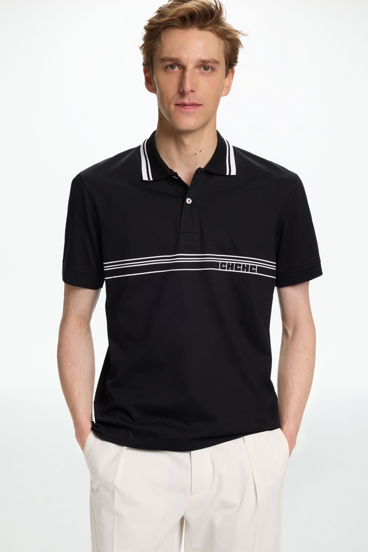 Polo de Jersey Estampado Banda CH 2020