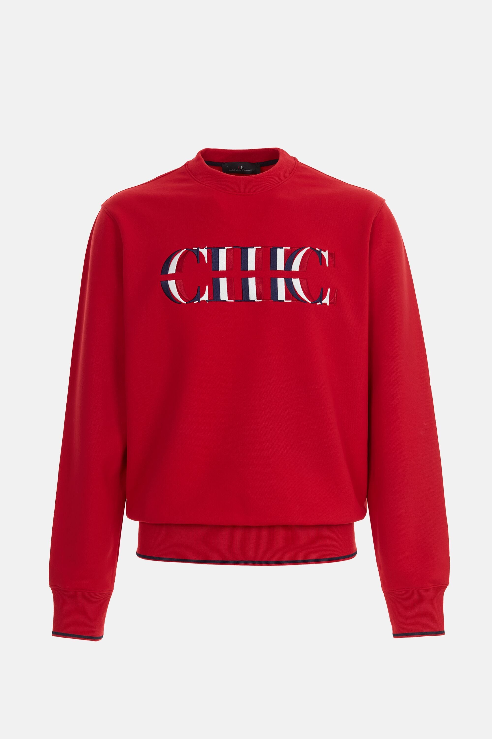 CH Embroidered Sweatshirt red - CH Carolina Herrera United CH Embroidered Sweatshirt red - CH Carolina Herrera United