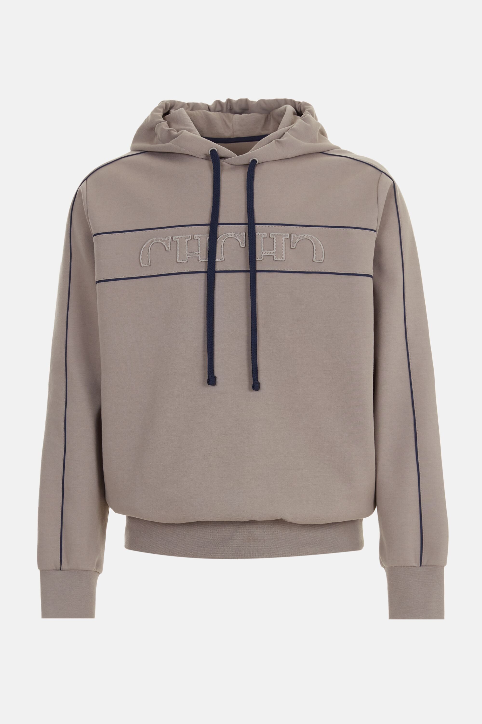 Hooded Sweatshirt with CH Patch beige - CH Carolina Herrera Hooded Sweatshirt with CH Patch beige - CH Carolina Herrera
