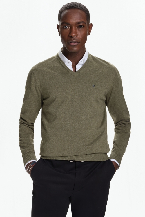 JERSEY DE ALGODÓN CUELLO PICO