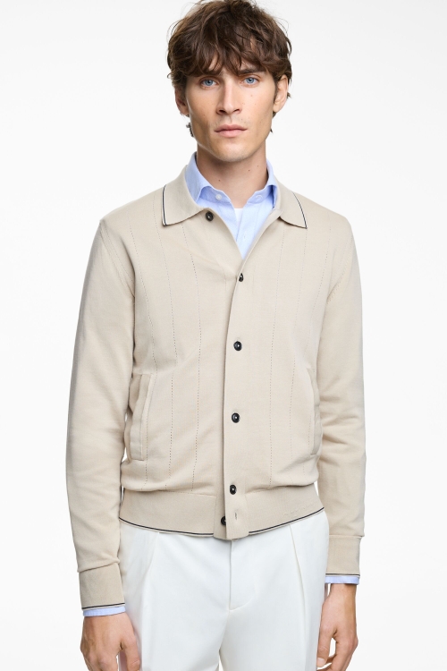CAMISA DE PUNTO CON CANALÉ