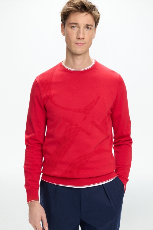 CH TEXTURED GASSED COTTON SWEATER