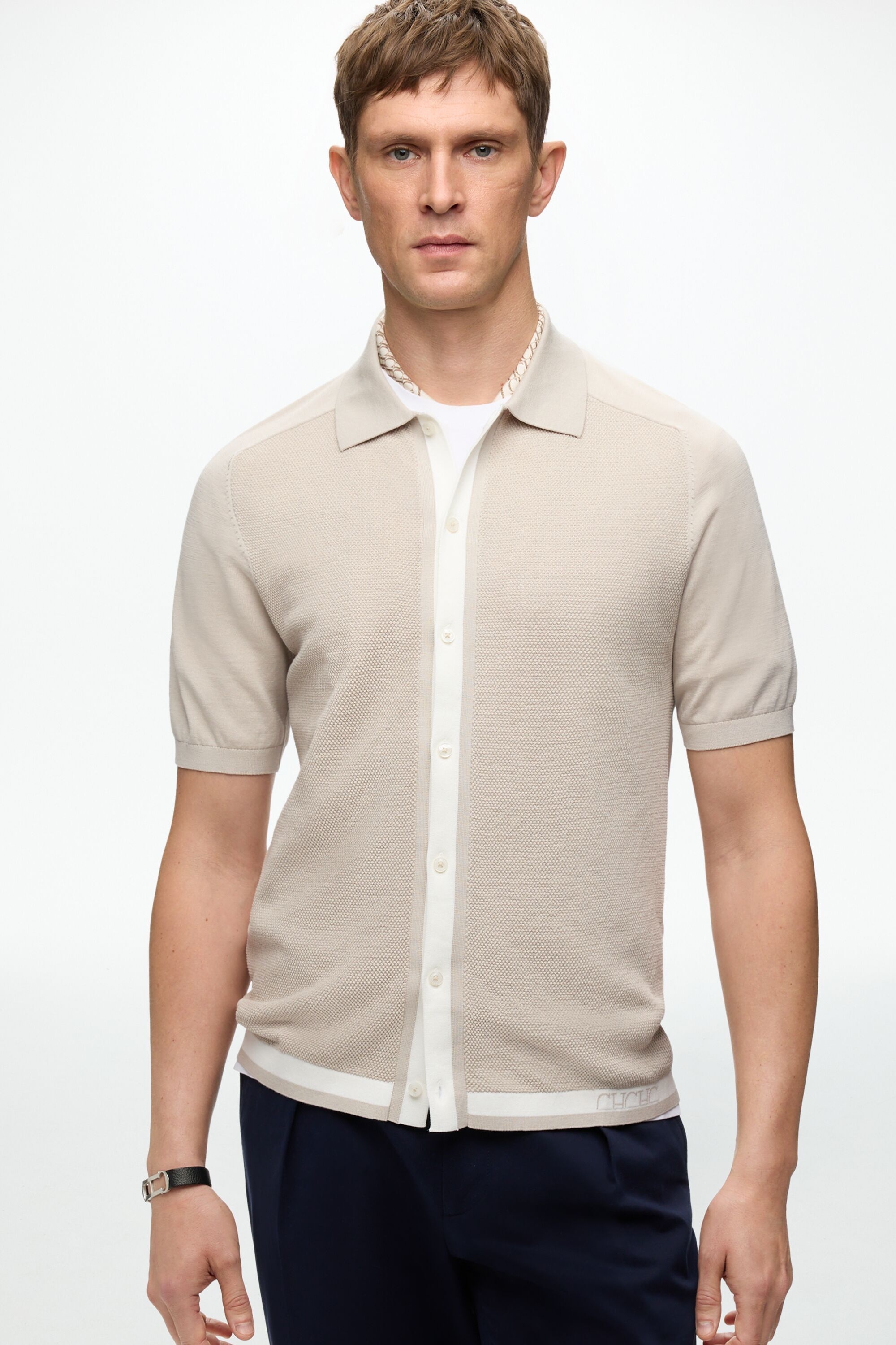 Short Sleeved Knit Shirt