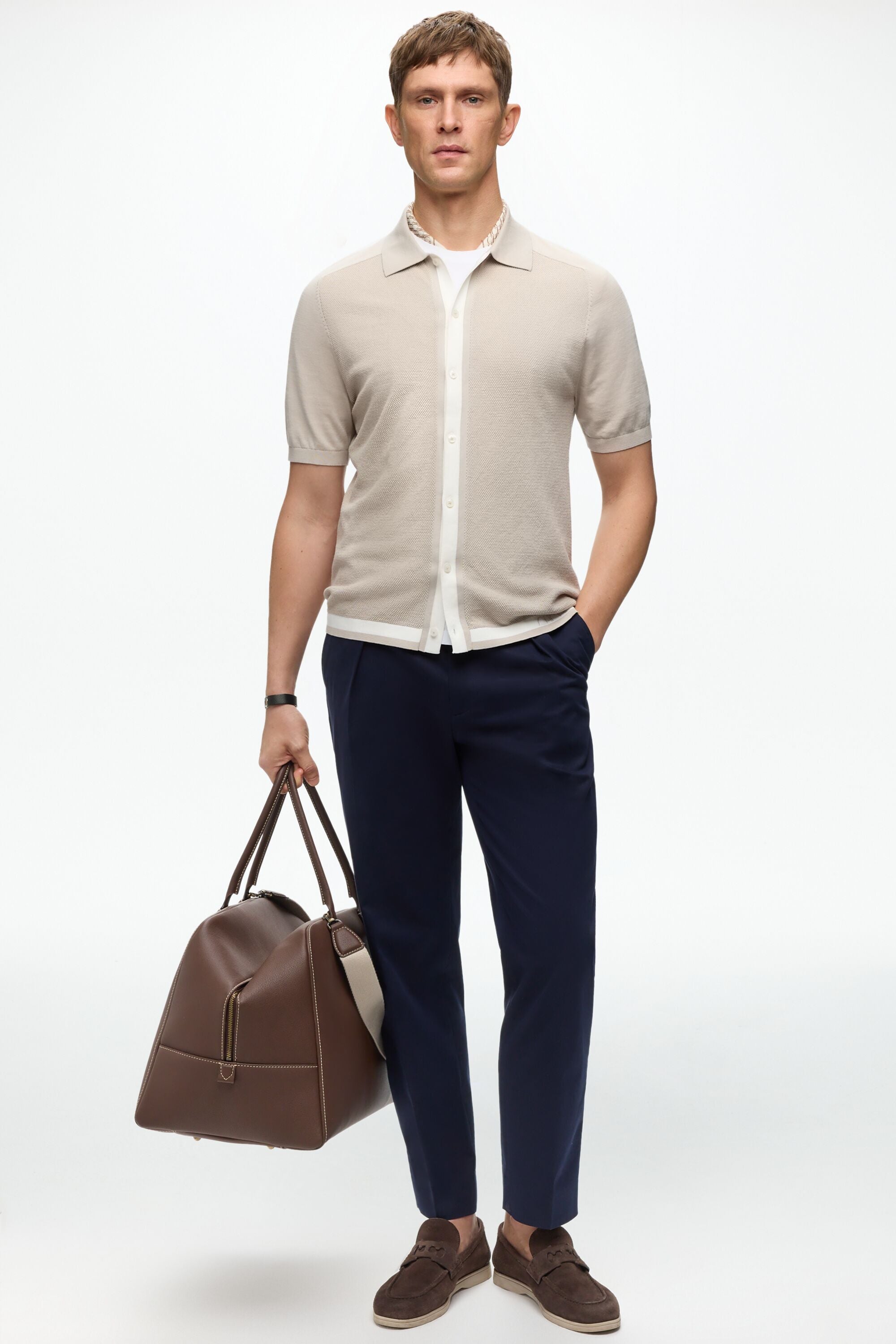 【海外限定】SandroTシャツ☆Draped Round-Neck Short-Sleeve St 0731516000016_W27132_338_A.jpg