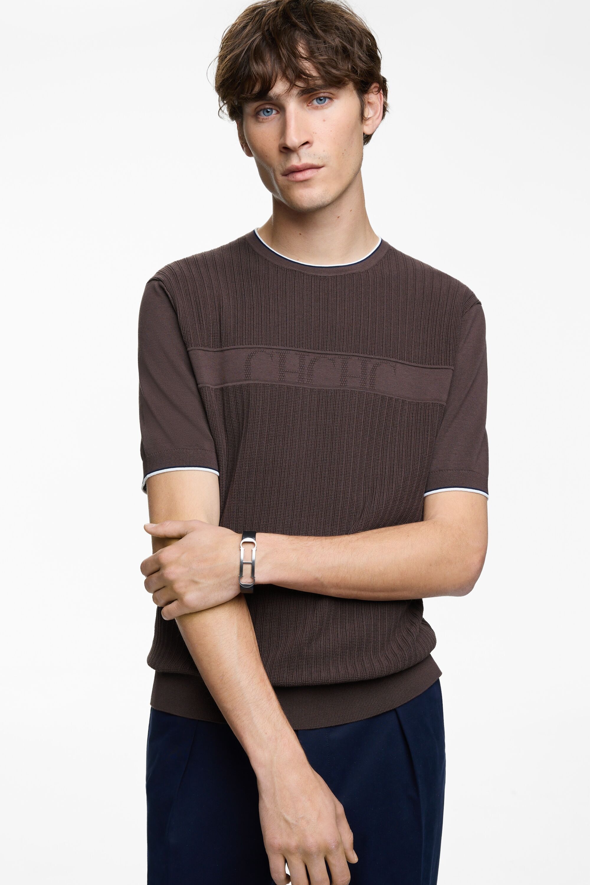 CH Textured Knit T-Shirt