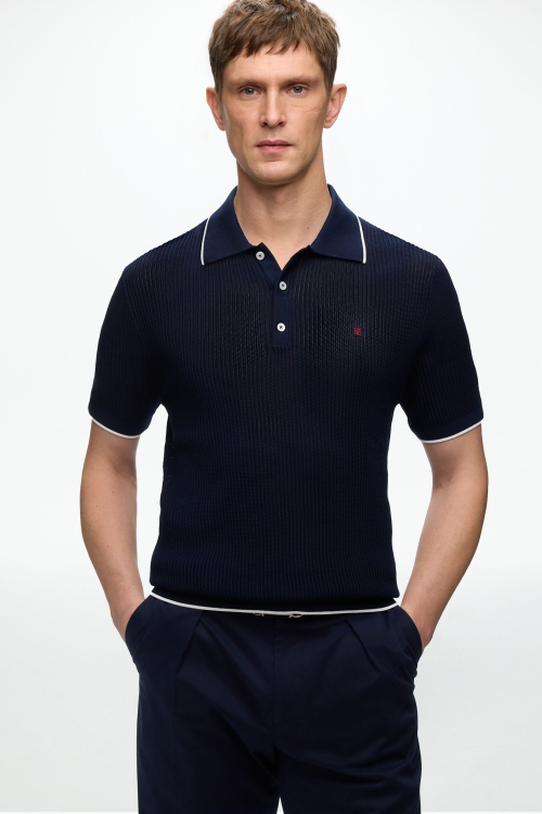 POLO DE PUNTO CALADO