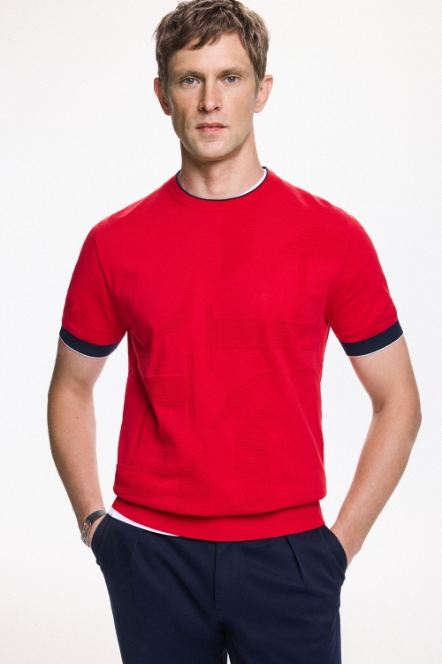 CH TEXTURED KNIT T-SHIRT