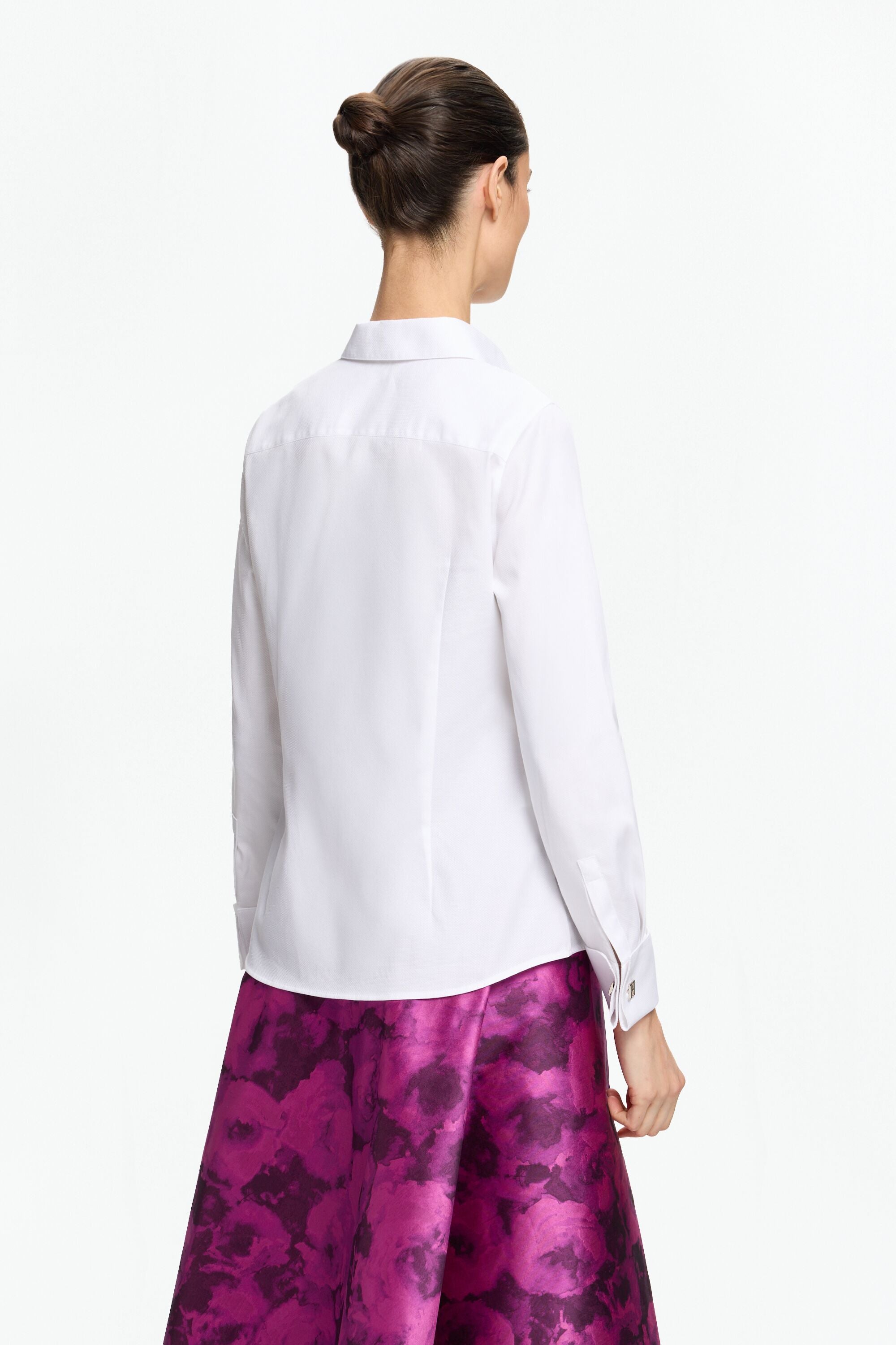 Tシャツ・カットソー nanushka White poplin Kabel shirt (NM23RSSH01100 WHITE) NM24SSTP00300-JENNO_WHITE-