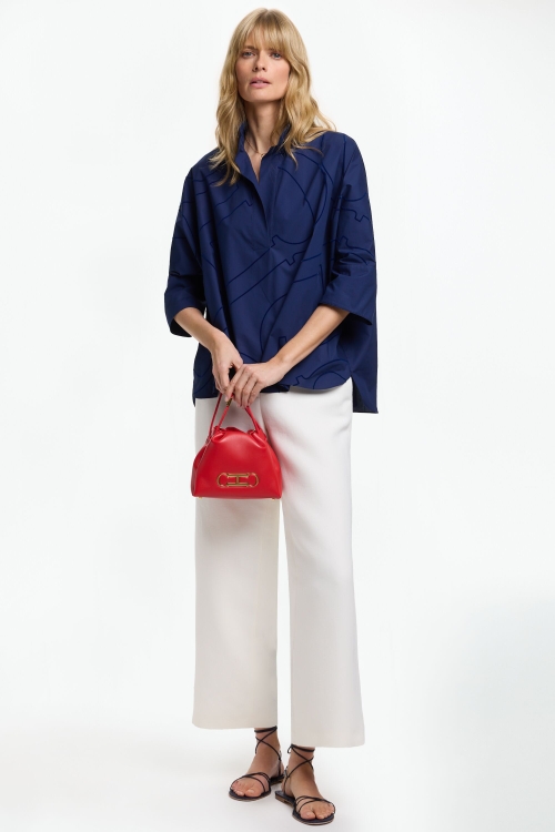 INITIALS INSIGNIA POPLIN OVERSIZE SHIRT