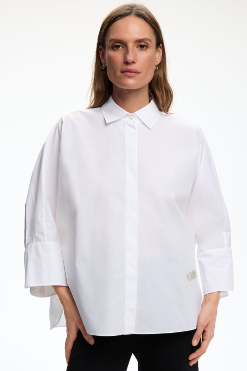 WHITE SHIRT OVERSIZE DE POPELÍN