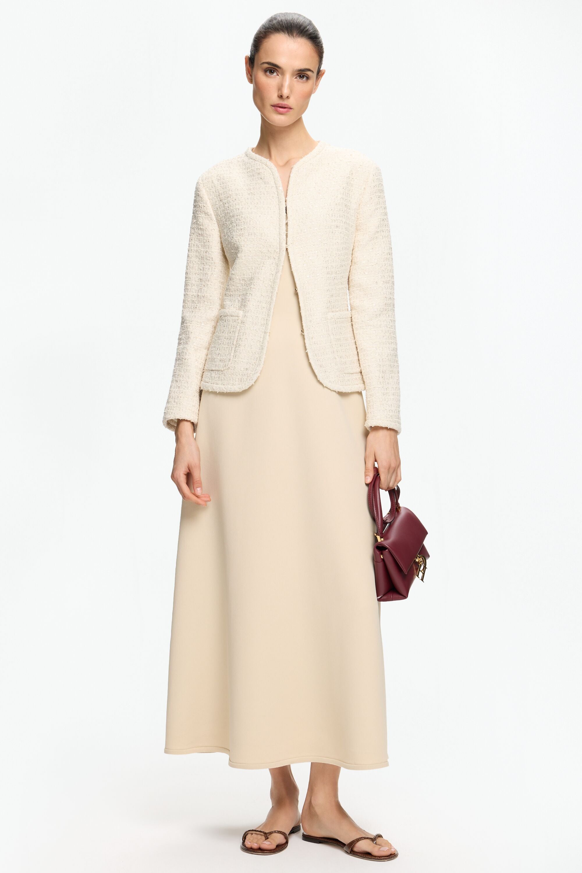 Tweed Fitted Jacket natural - CH Carolina Herrera United States