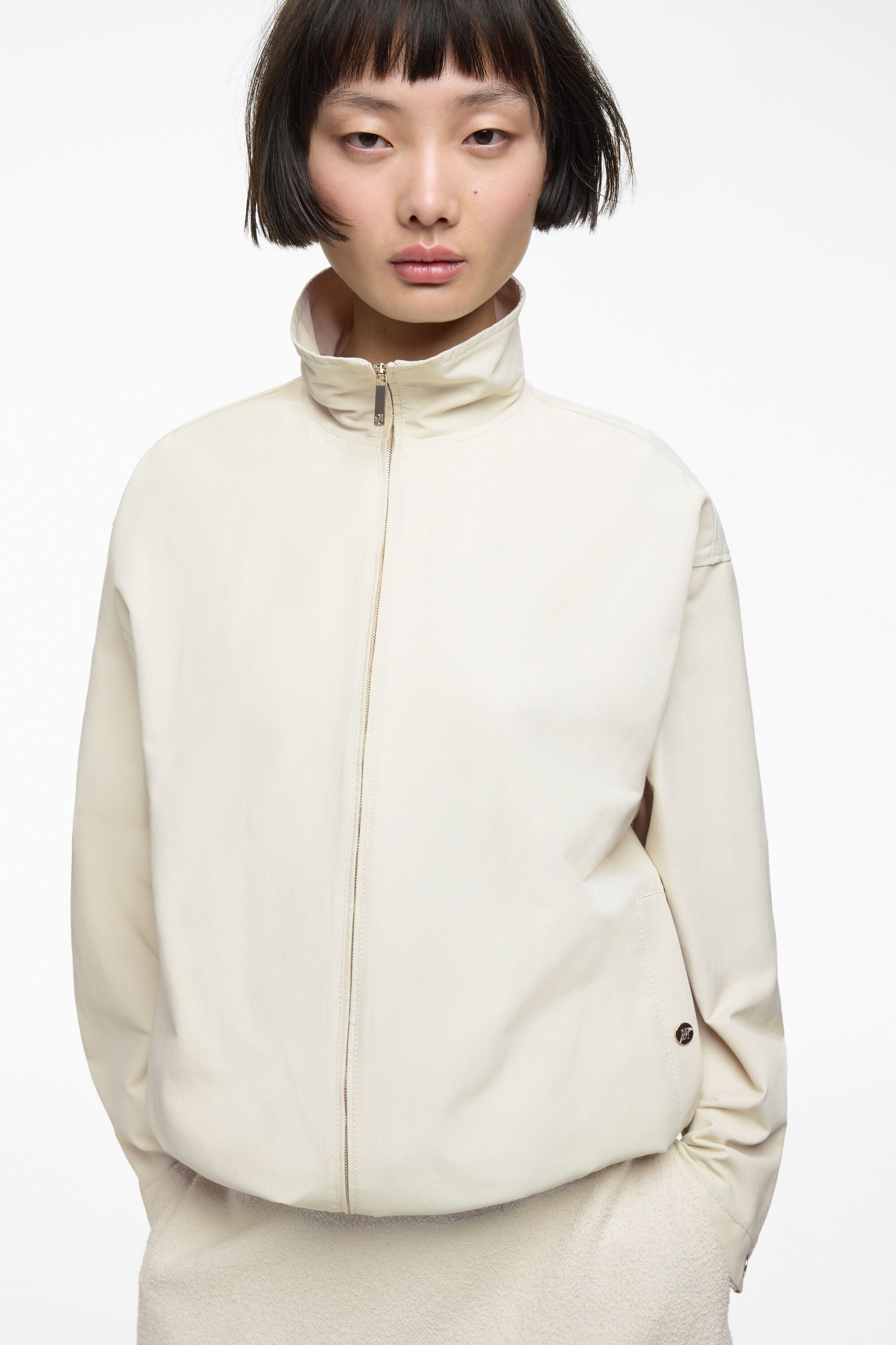ジャケット・アウター RR COTTON BOMBER JACKET  BEIGE Cotton Bomber Jacket beige - CH Carolina Herrera United States