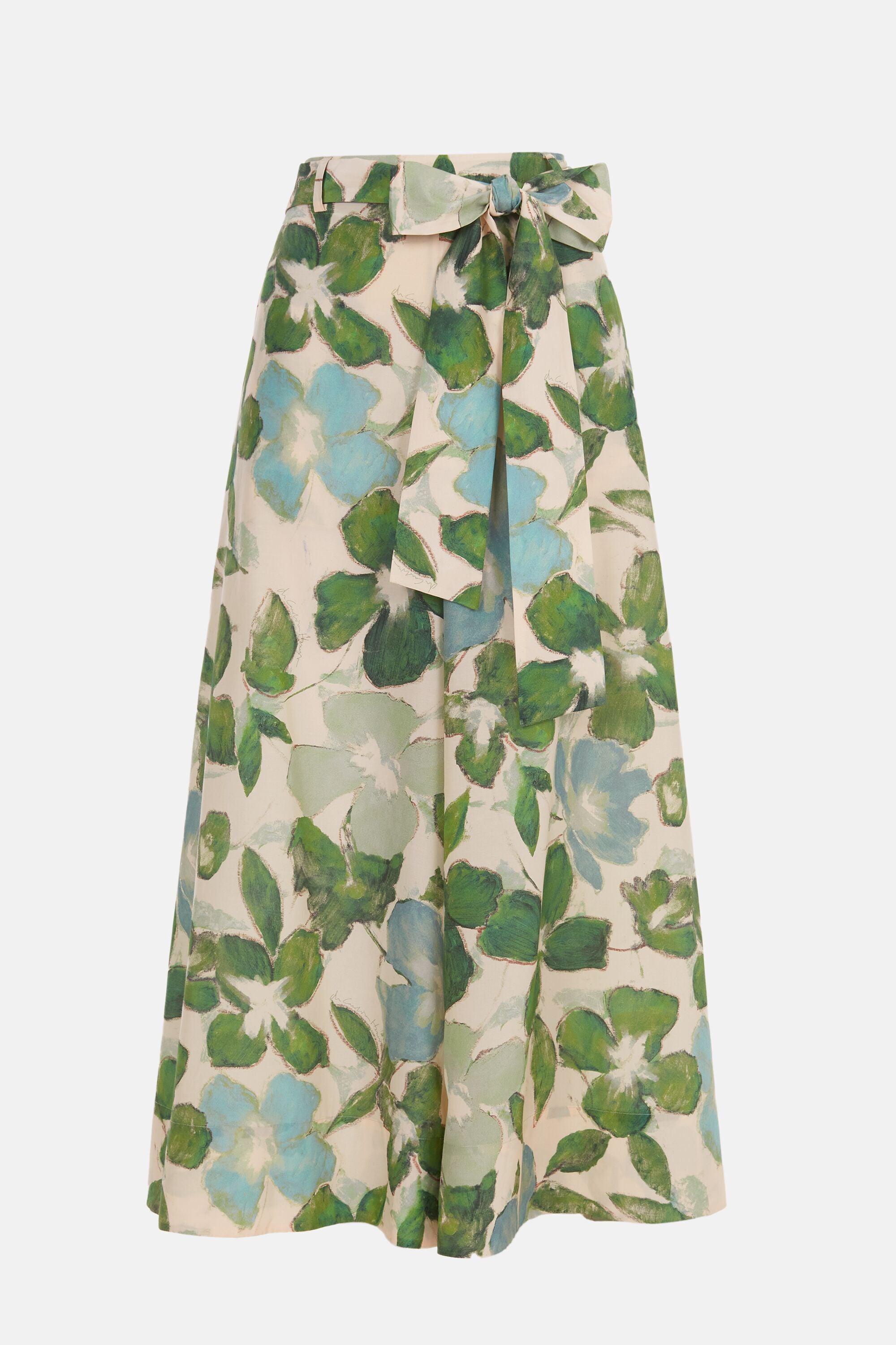 Print Poplin A-Line Culottes