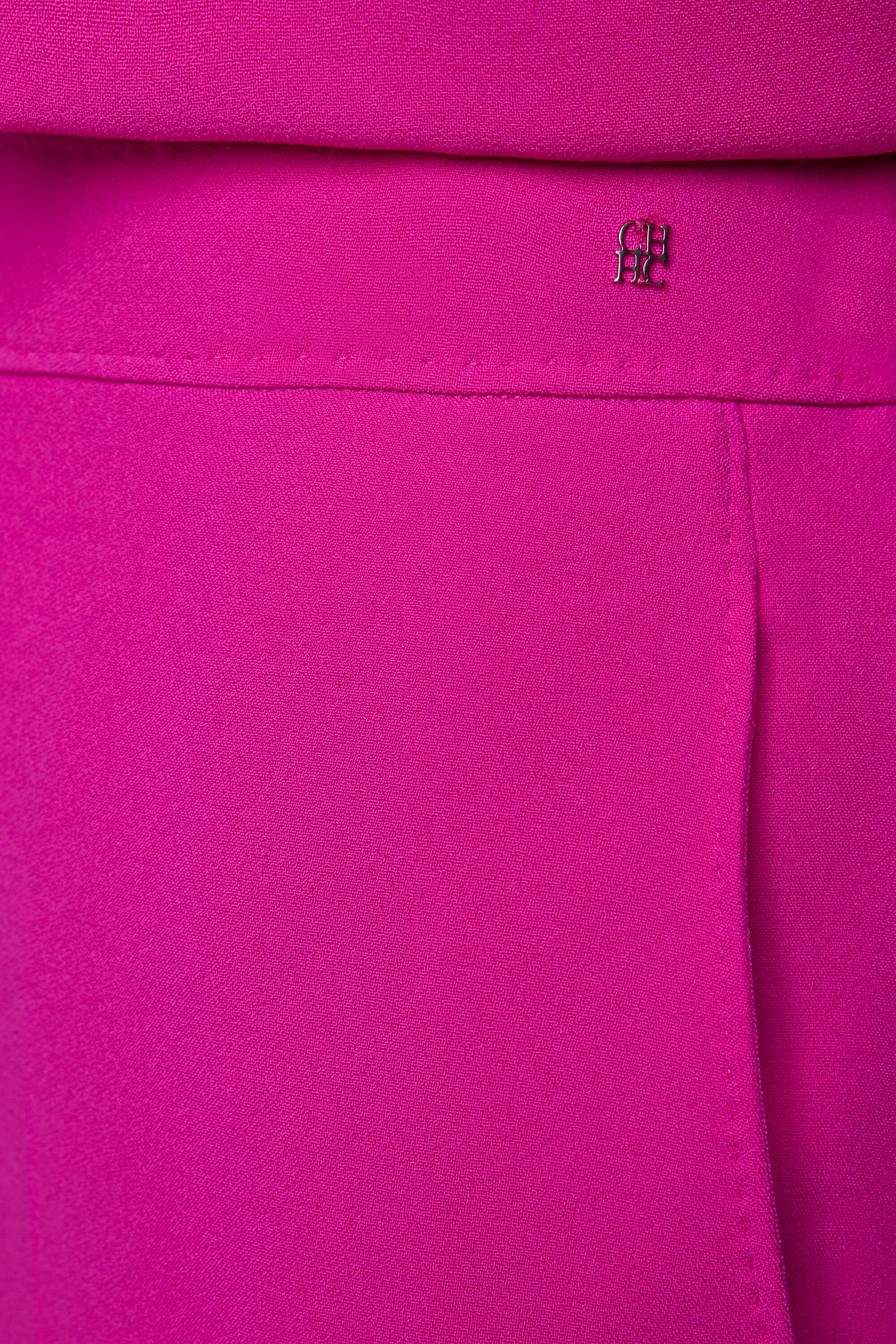 Crepe Straight-Leg Pants fuchsia - CH Carolina Herrera
