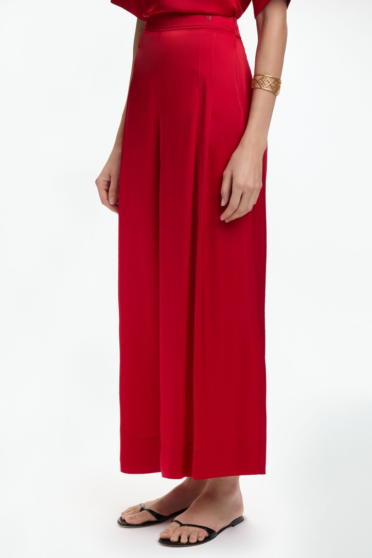 Satin Crepe A-Line Culottes