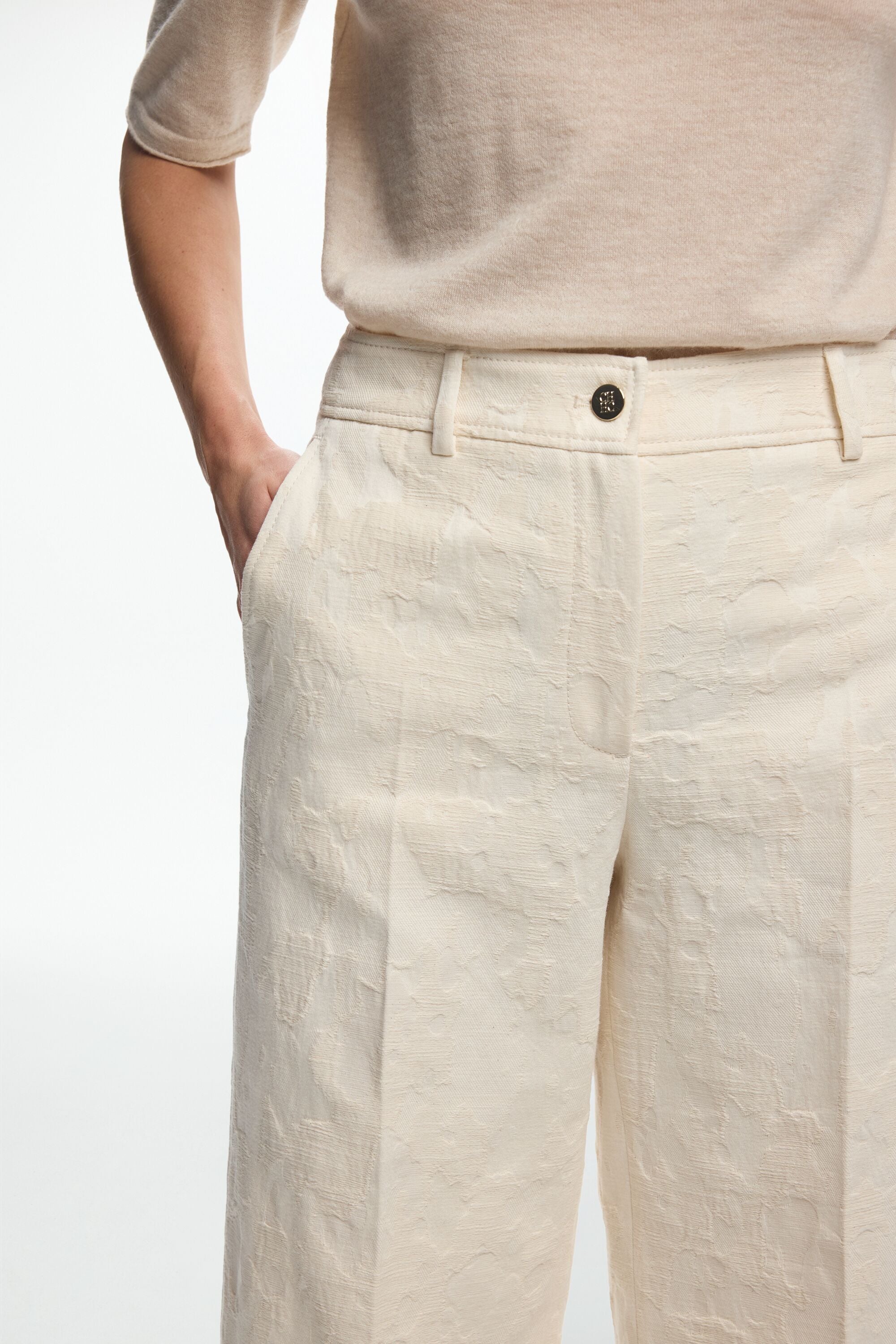 A JACQUARD PANTS | Alix