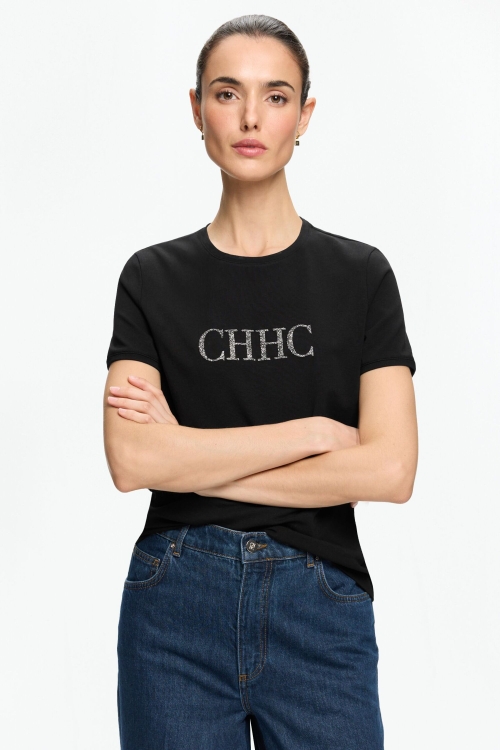 CH T-SHIRT WITH CRYSTALS