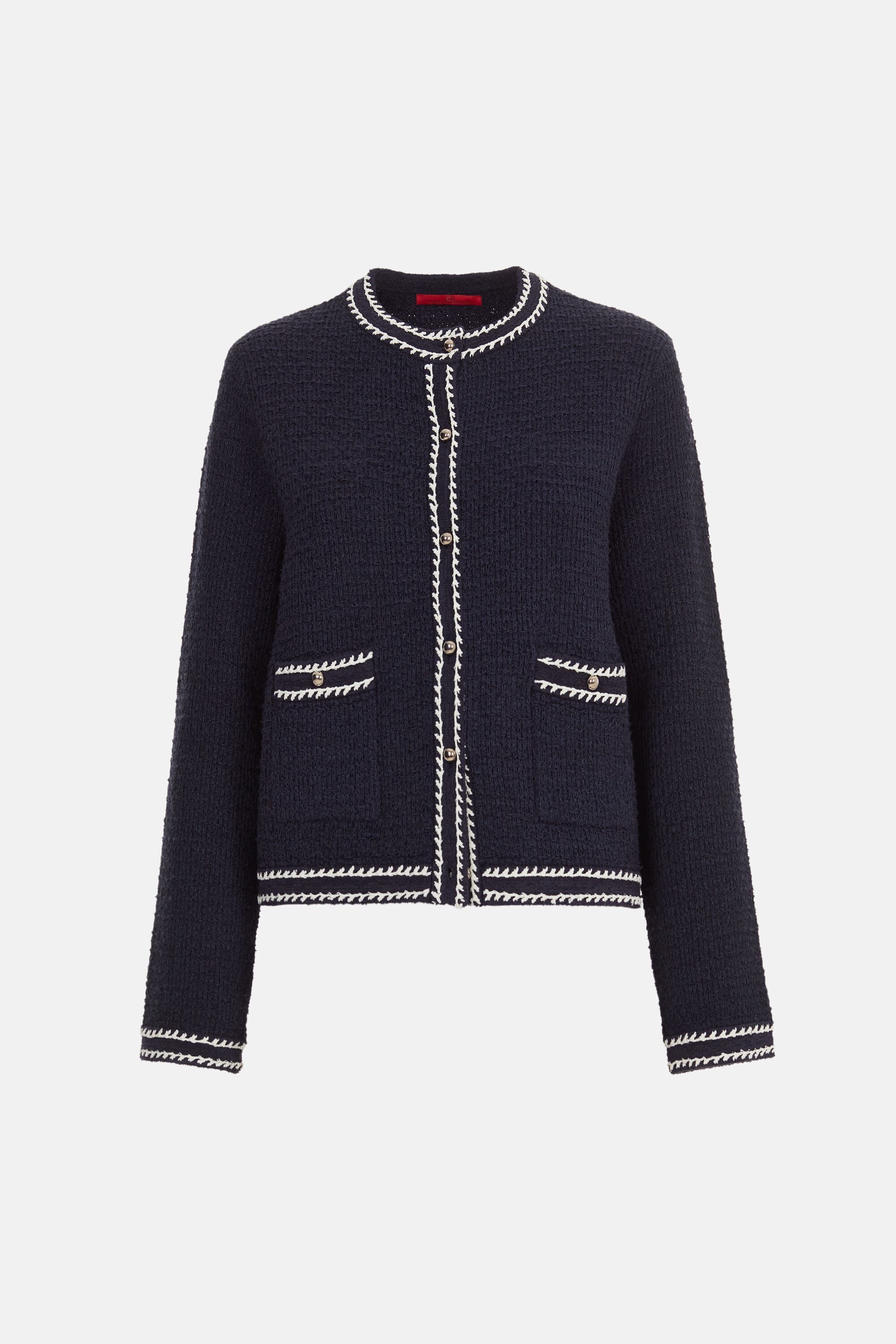 Bi-stretch suede jacket