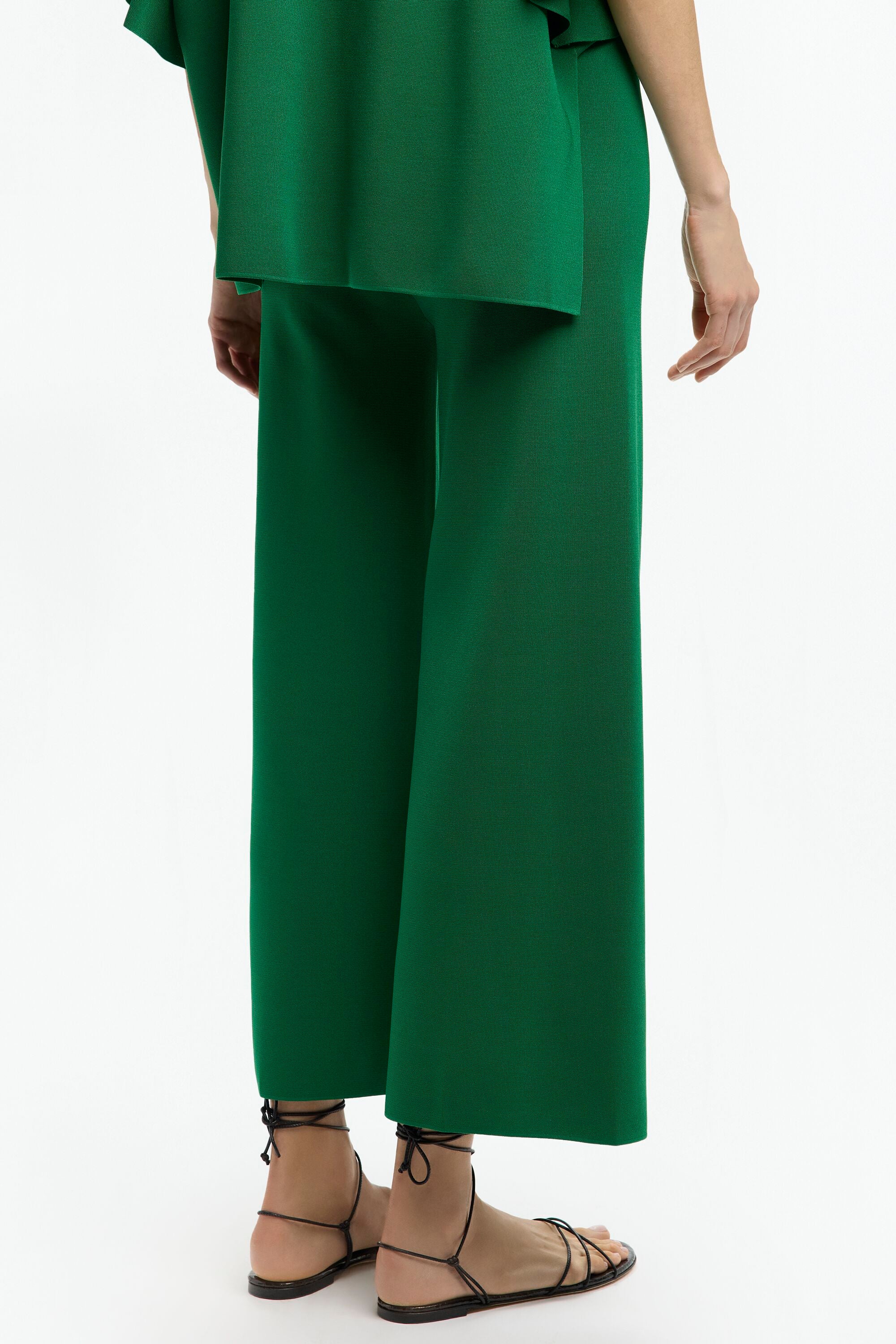 Knit Straight-Leg Pants green - CH Carolina Herrera United