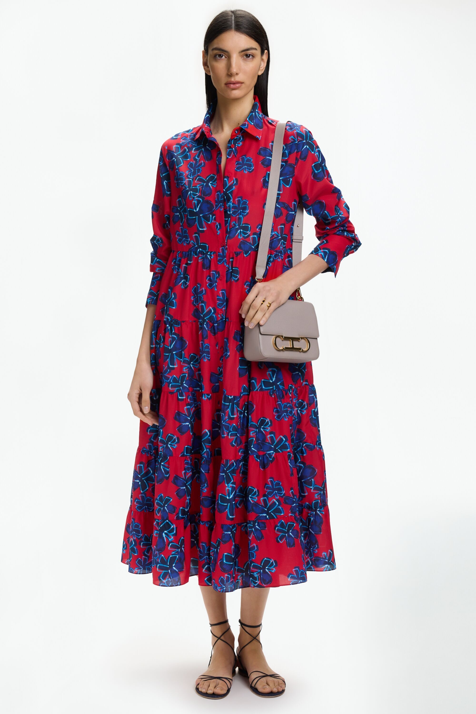 Jasmine Arty Voile A-Line Shirt Dress