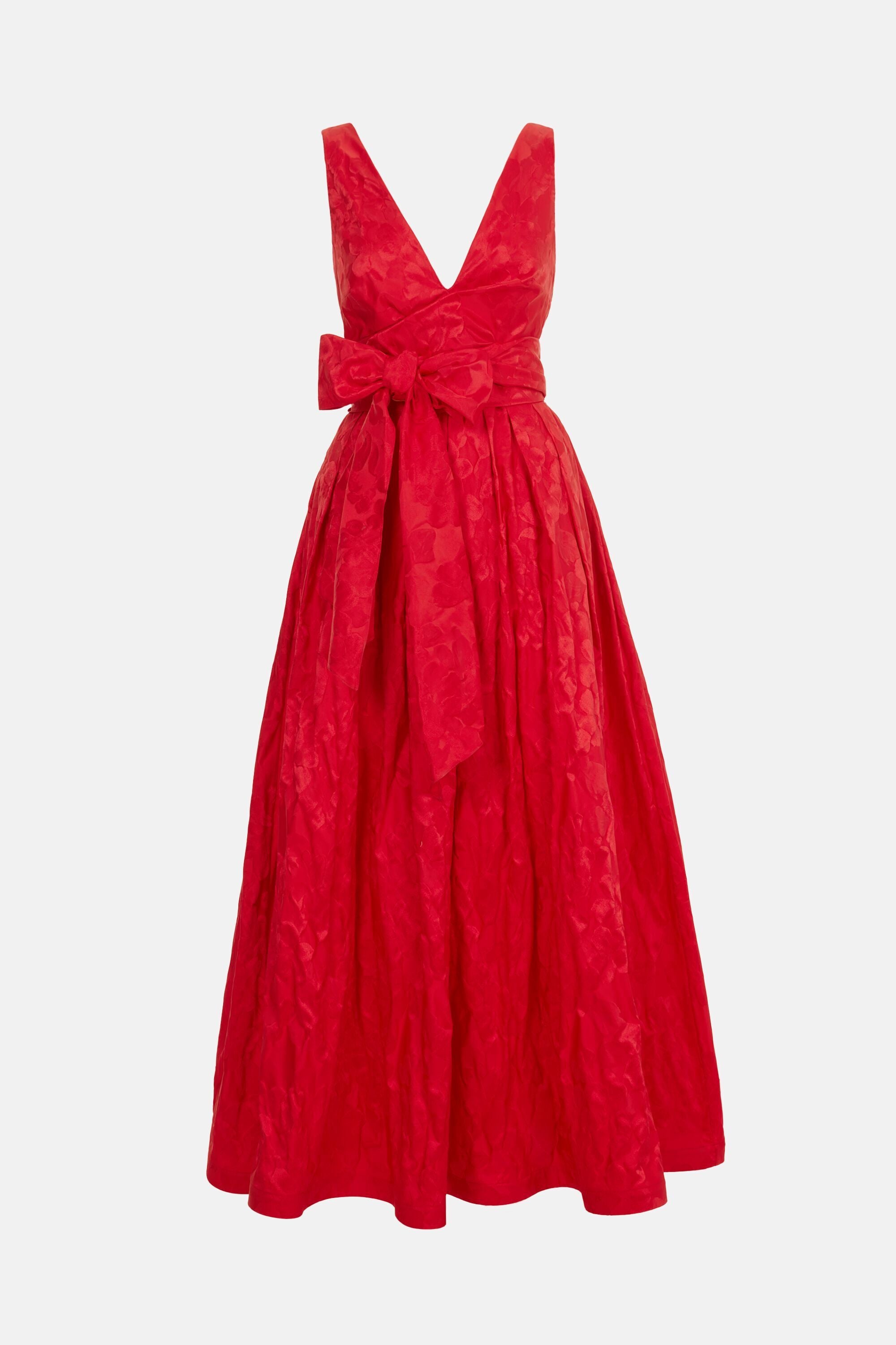 ワンピース Carolina Herrera Long bow dress Bow-Detailed Silk Chiffon Long Dress pink - CH Carolina