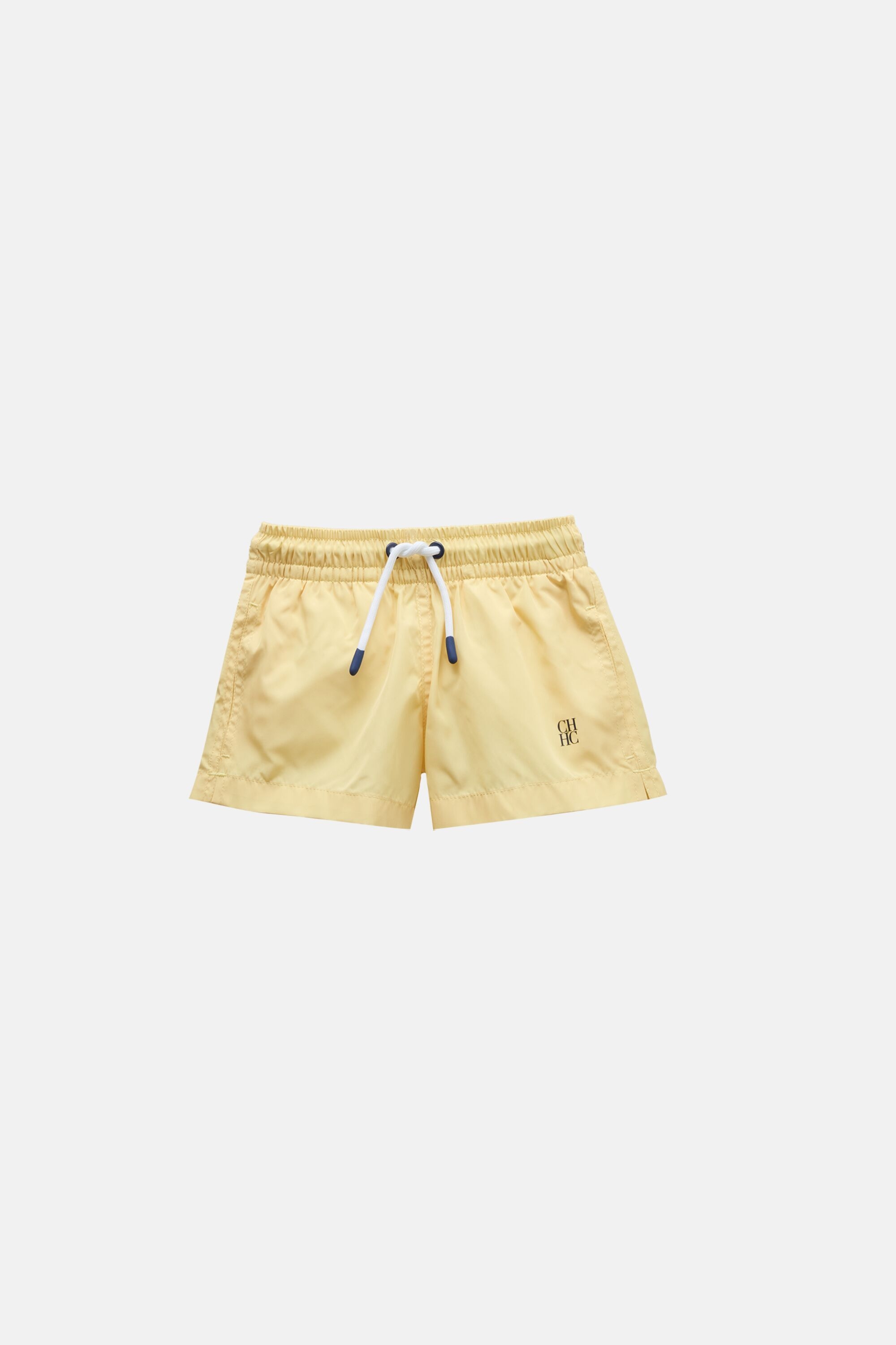 Plain Technical Fabric Swim Shorts