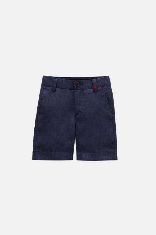 LINEN REGULAR FIT BERMUDA SHORTS